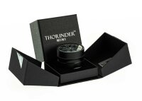 Thorinder Mini - Pollinator/Sieb Grinder H:42mm D:50mm - Farbe: Schwarz/Silber