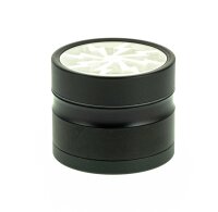 Thorinder Mini - Pollinator/Sieb Grinder H:42mm D:50mm - Farbe: Schwarz/Silber