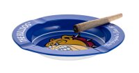 Metallaschenbecher "The Bulldog" - Blau - D13cm