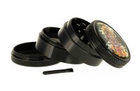 Black Leaf Pollinator Grinder mit Bild - Ganesha - D:50mm...