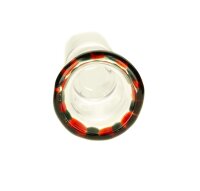 Plaisir Glaskopf 18,8er "Pimp" Mittel/Schwarz-Rot