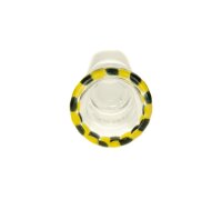 Plaisir Glaskopf 18,8er "Pimp" Mittel/Schwarz-Gelb