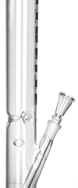 Glasbong "Breitseite" Zylinder Ice H:550mm D:55mm NS:18,8mm
