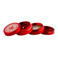 Grace Glass Amsterdam Pollinator Grinder - Rot - D:50mm