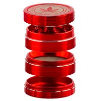 Grace Glass Amsterdam Pollinator Grinder - Rot - D:50mm