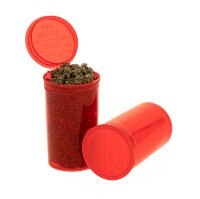 Kunststoffdose mit Pop Up Deckel - 70ml D:42mm H:70mm - Rot