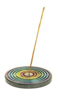 Räucherstäbchenhalter - Stone Chakra - Rund...