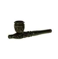 Holzpurpfeife - mit Kickloch - geschnitzt L:10,5cm -...