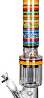 Blaze Glasbong "Totem" 18,8er/14,5er Borosilikatglas H:49cm D:75/71mm 10-Arm Percolator Kickloch Eis