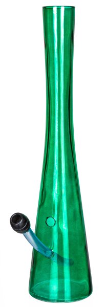 Hollandbong mit Kickloch - Grün - mit Schlauch - H:40cm