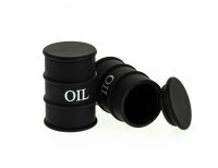 Silikondose "Ölfass" H:57mm D:40mm - Schwarz