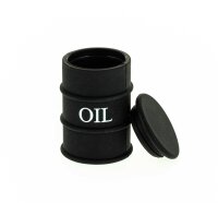 Silikondose "Ölfass" H:57mm D:40mm - Schwarz