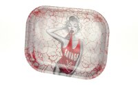 V Syndicate Rolling Tray - Dank Diva - 18x14x1cm - Mini