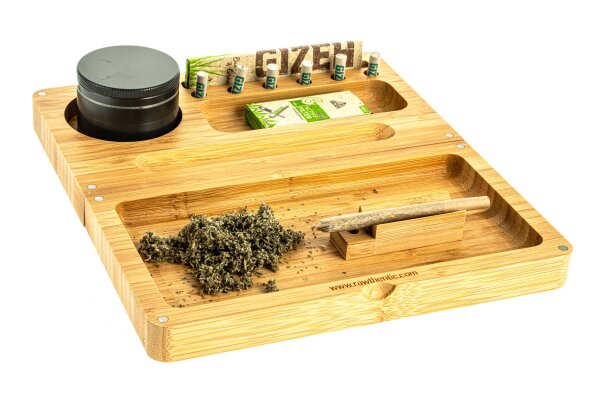 RAW Rolling Tray "Bamboo Flip" 22x23,4x2cm