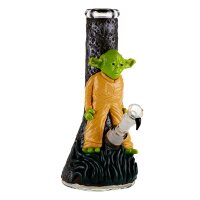 Amsterdam Glasbong 18,8er - Green Master (Yoda) - mit Bauch H:31cm - ICE