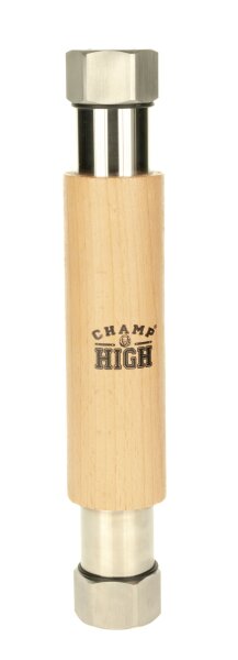 Champ High - BHO Edelstahl Extraktor L:22,5cm D:3,5cm - mit Holzgriff