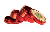 Black Leaf Pollinator Grinder mit Bild - Horus Eye -...