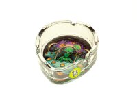 Glasaschenbecher "Alien" Glow in the Dark -...