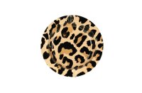 Metallaschenbecher "Leopard" - metallic rund -...
