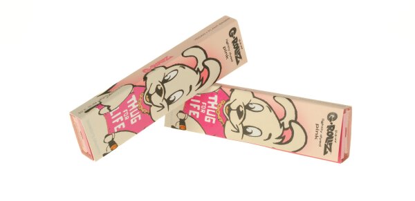 G-Rollz - Pink - Thug for life (Bunny) - King Size Slim - 50 Blättchen + 50 Filtertips