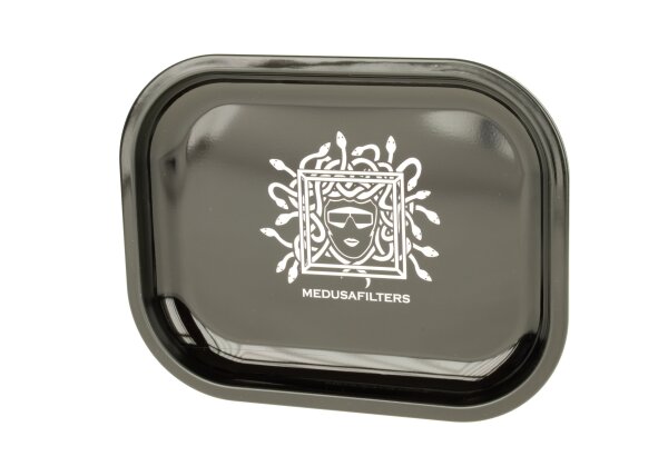 Medusa Rolling Tray - Schwarz mit logo - 18x14cm - Mini