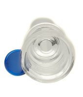 Glaskopf 18,8er gerader Aufbau mit blauem Henkel