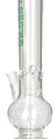 BamBamBhole Glasbong mit Bauch 18,8er H:40cm WS:5mm + ICE "Grün"