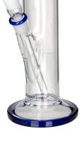 BamBamBhole Glasbong Zylinder mit blauem Rand D:40mm...
