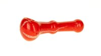 Glaspurpfeife - Full Color Red - Rot/Weiss - L:11cm