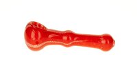 Glaspurpfeife - Full Color Red - Rot/Weiss - L:11cm
