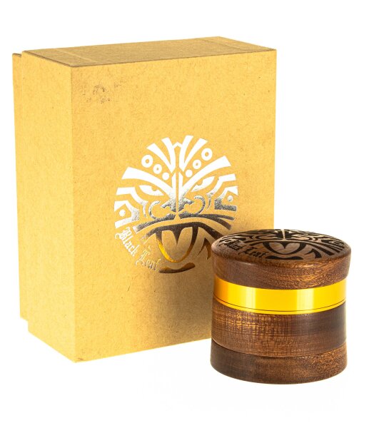 Black Leaf - Holz-/Metallgrinder/Pollinator - "Maori" - H:59mm D:60mm