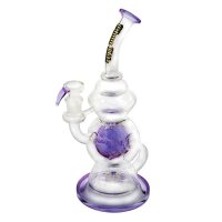 Glasbong - Thug Life - Recycler Series Purple 18,8er H:30cm D:72mm