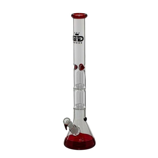 Grace Glass Glasbong 29,9er auf 18,8er - Beaker Fluo Red - 2x 6Arm Baumpercolator - H:56cm D:51mm WS