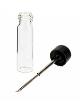 Pulverfläschen incl. Löffel  Im Deckel (ausziehbar) H:5cm