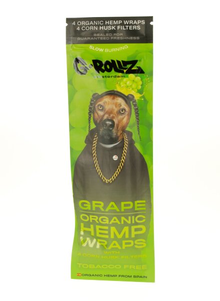 G-Rollz - Rap 4 Hanf Blunt - Grape - 4 Stück + Maisfilter