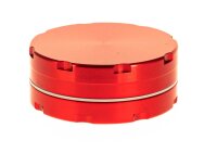 Alugrinder "Coloured" 2 tlg. H:20mm D:50mm - Rot