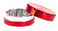Alugrinder "Coloured" 2 tlg. H:20mm D:50mm - Rot