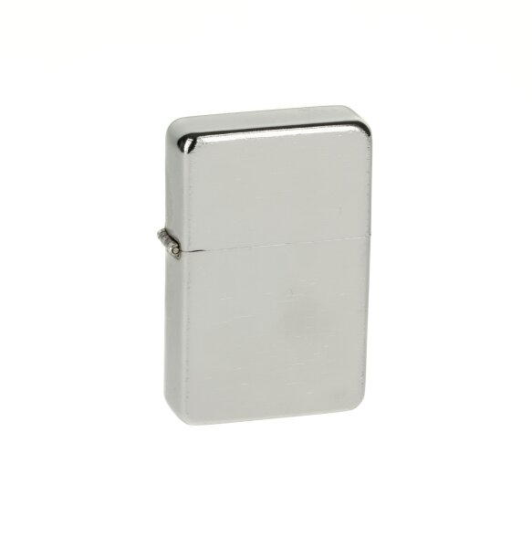 Angel Benzin Feuerzeug - Chrom gebürstet