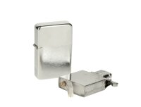 Angel Benzin Feuerzeug - Chrom gebürstet