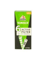 Gizeh Aktivkohlefilter "Konisch" 6mm - 10 Stk.