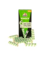 Gizeh Aktivkohlefilter "Konisch" 6mm - 10 Stk.