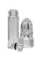 Portionierer Groß mit Flasche  aus Glas - Klar/Farblos