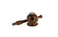 Purpfeife aus Rosenholz, einfach, L: 9cm