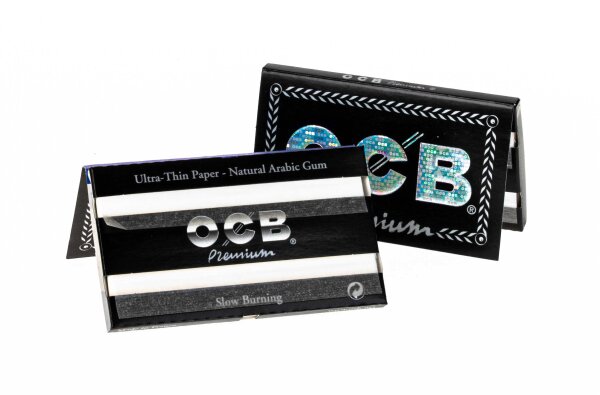 OCB Premium Black No.4  Zigarettenblättchen - Doppelpack - 100 Blättchen