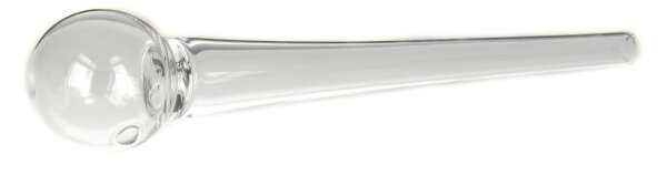 Glasölpfeife L:14cm mit Verengung - Klar/Farblos