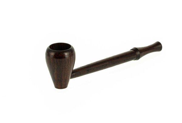 Holzpfeife L:12cm "Rosenholz" braun