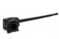 Holzpfeife aus Ebenholz mit Verzierungen...