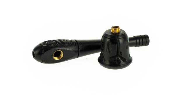 Holzpfeife / Kawumm L:10cm  - Schwarz