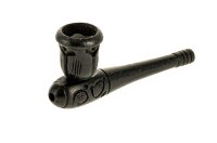 Holzpfeife / Kawumm L:10cm  - Schwarz