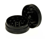 Alugrinder 2tlg. D:50mm "Weed-Skull" - Schwarz